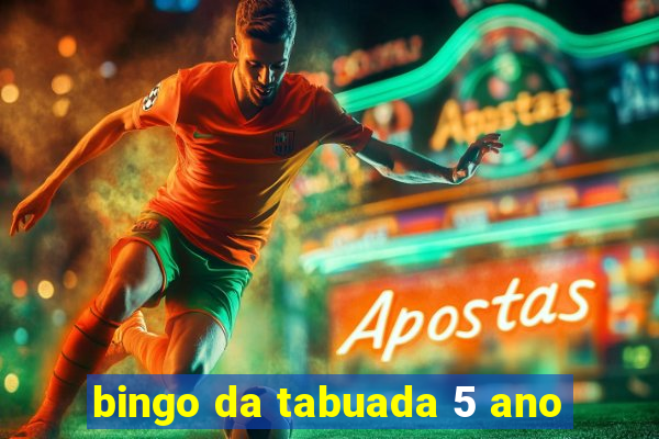 bingo da tabuada 5 ano