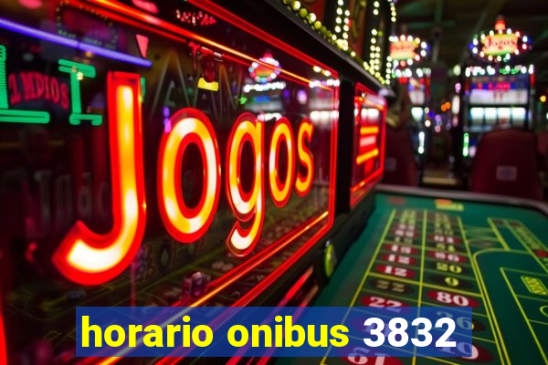 horario onibus 3832