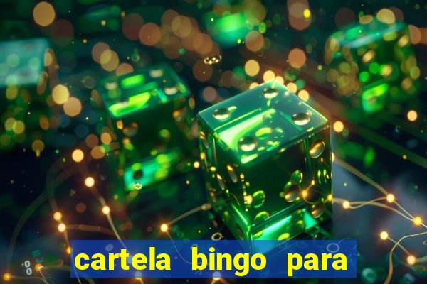 cartela bingo para cha de cozinha imprimir gratis