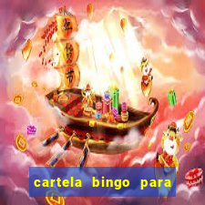 cartela bingo para cha de cozinha imprimir gratis