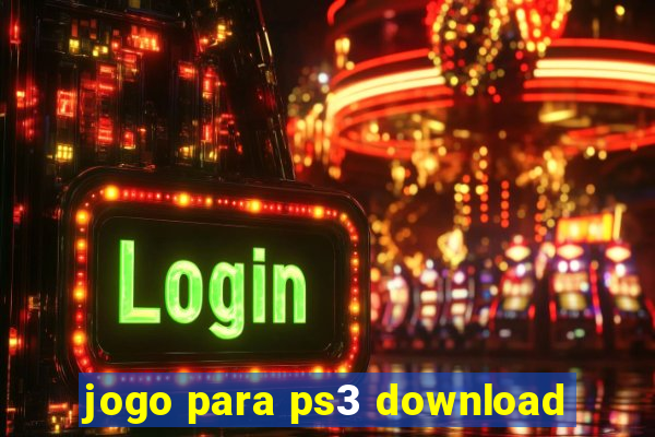 jogo para ps3 download