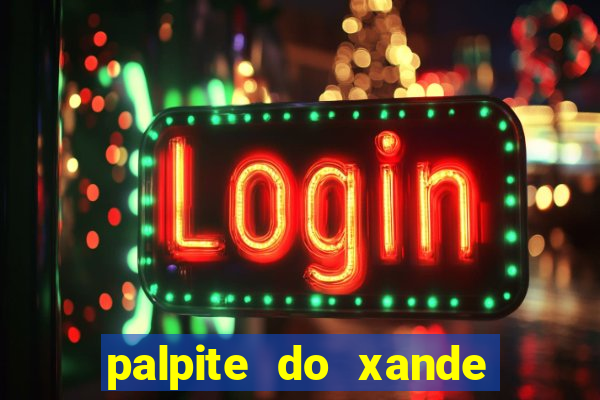 palpite do xande de hoje