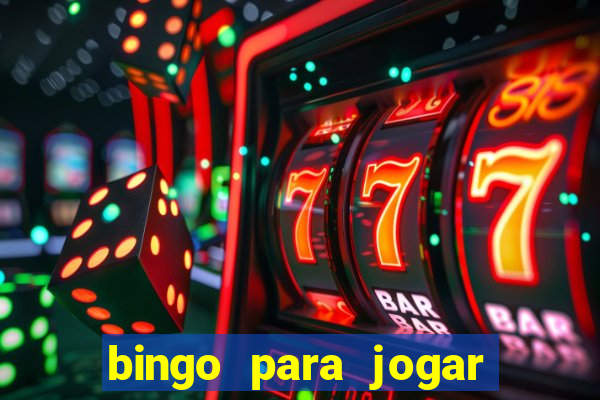 bingo para jogar com os amigos