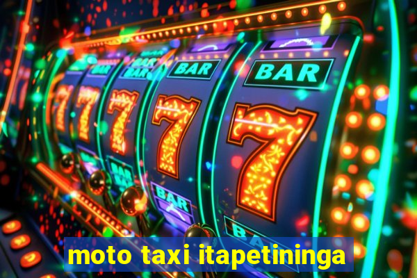 moto taxi itapetininga