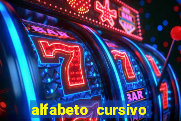 alfabeto cursivo para treinar caligrafia