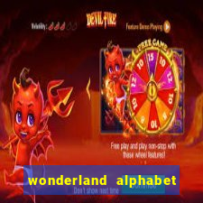 wonderland alphabet comic studio