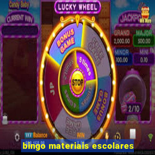 bingo materiais escolares