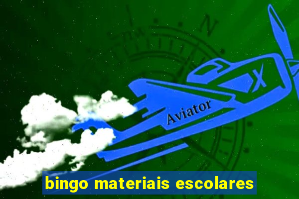 bingo materiais escolares