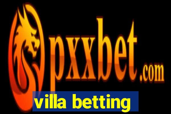 villa betting