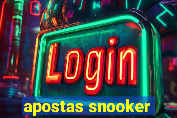 apostas snooker