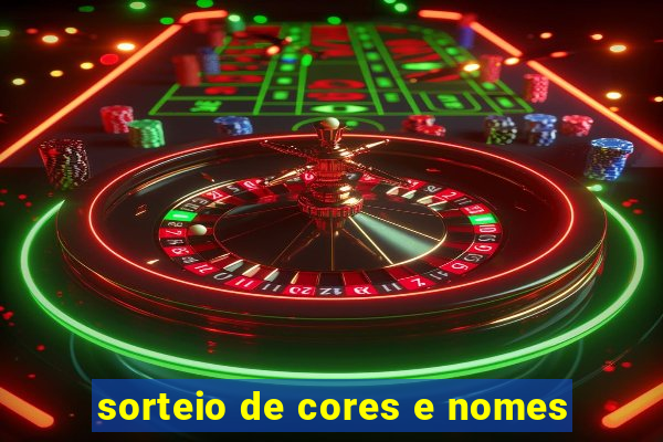 sorteio de cores e nomes