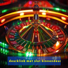 deurklink met slot binnendeur