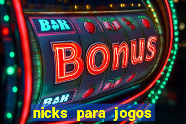 nicks para jogos de tiro