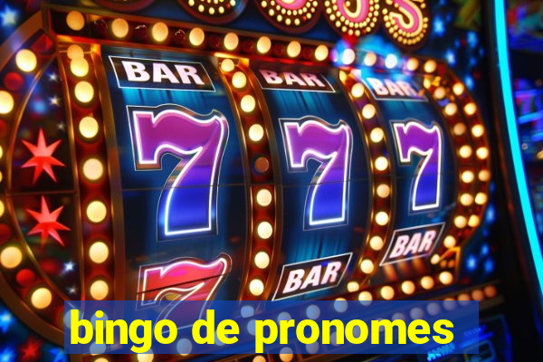 bingo de pronomes