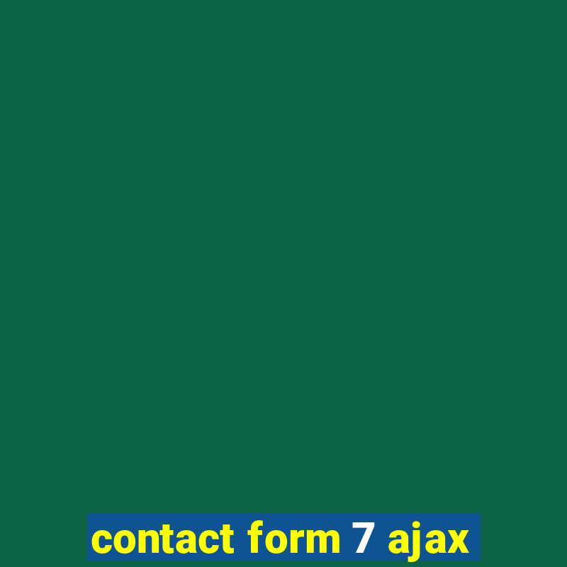 contact form 7 ajax