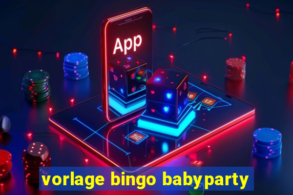 vorlage bingo babyparty