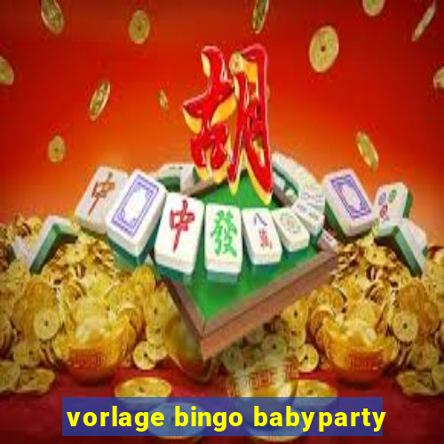 vorlage bingo babyparty