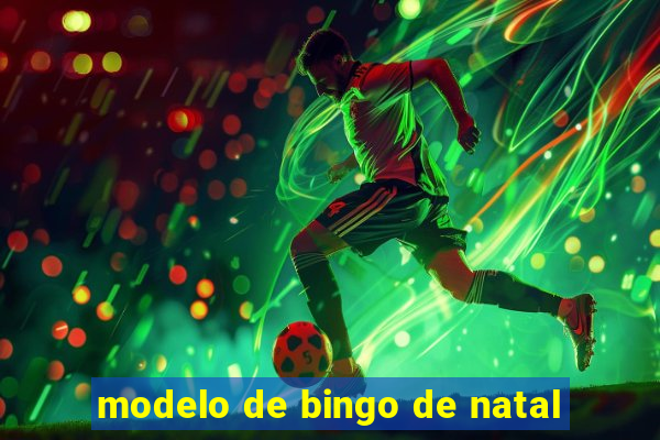 modelo de bingo de natal