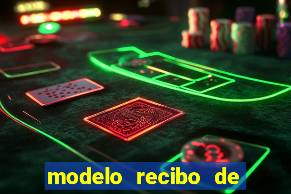 modelo recibo de pagamento autonomo