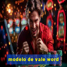 modelo de vale word