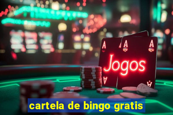 cartela de bingo gratis