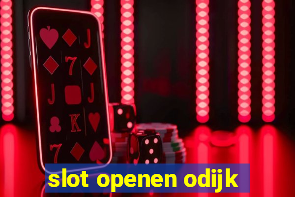 slot openen odijk