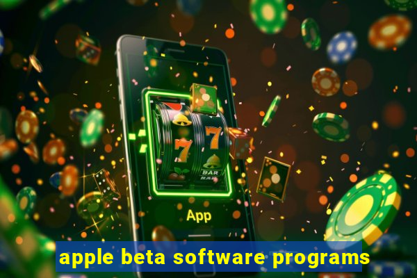 apple beta software programs