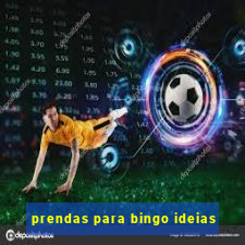 prendas para bingo ideias