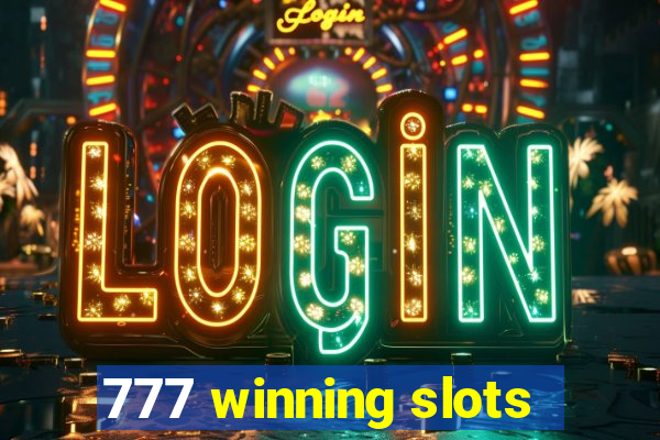 777 winning slots