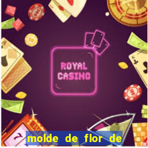 molde de flor de eva grande para imprimir