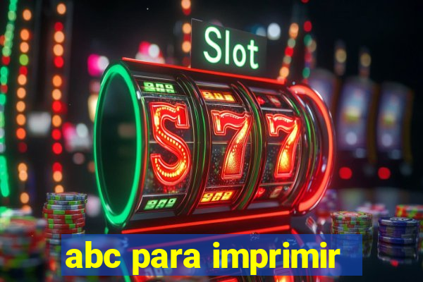 abc para imprimir