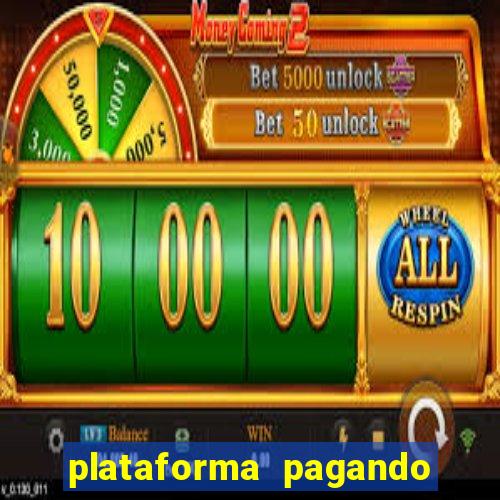 plataforma pagando no cadastro slots