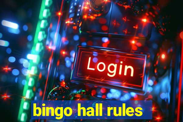 bingo hall rules