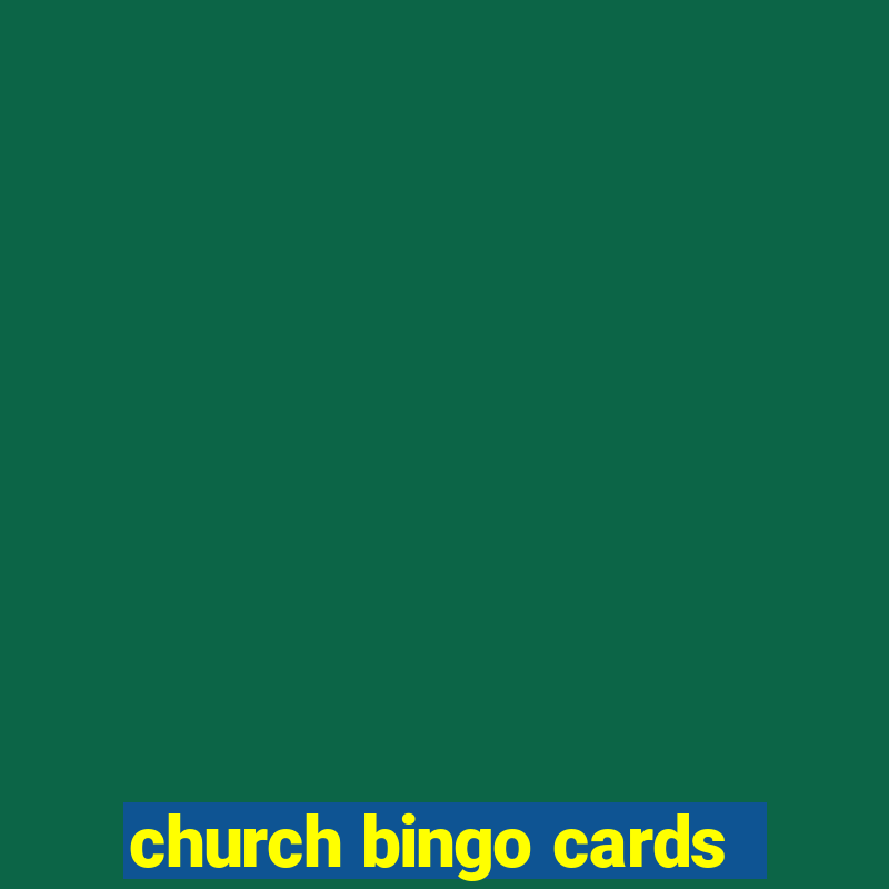 church bingo cards