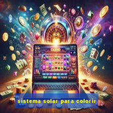 sistema solar para colorir