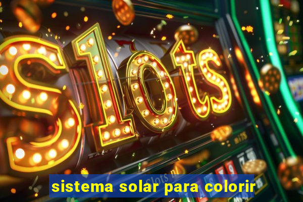 sistema solar para colorir