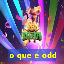 o que e odd