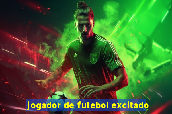 jogador de futebol excitado