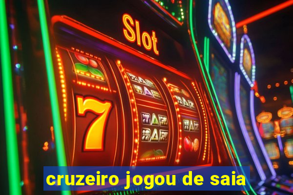 cruzeiro jogou de saia