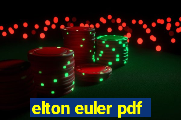 elton euler pdf