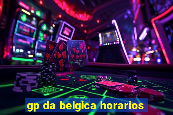 gp da belgica horarios