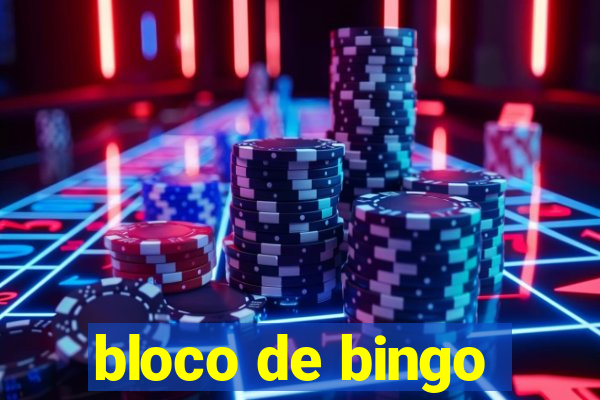 bloco de bingo