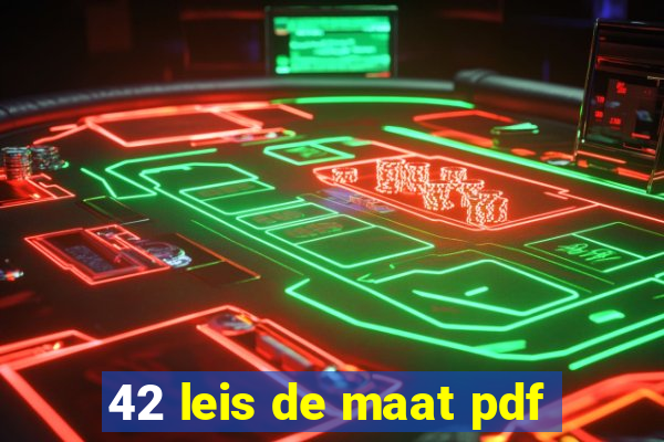 42 leis de maat pdf