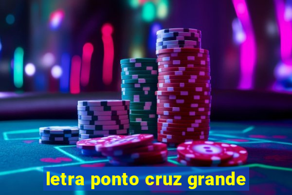 letra ponto cruz grande