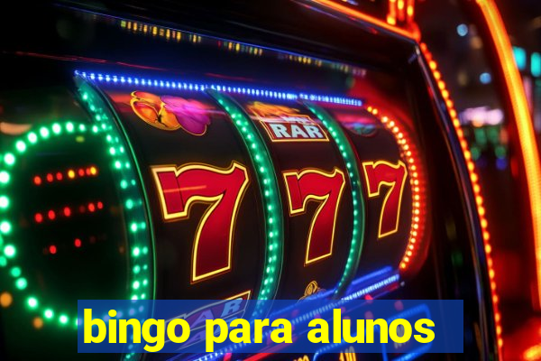 bingo para alunos