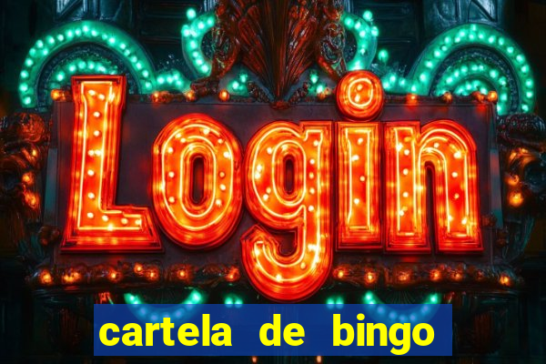 cartela de bingo para educa??o infantil