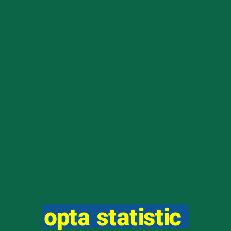 opta statistic