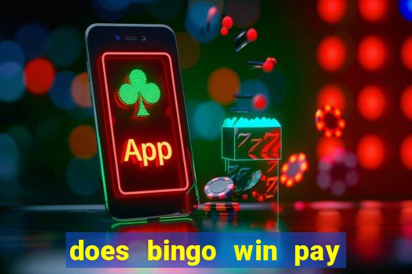 does bingo win pay real money