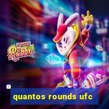 quantos rounds ufc