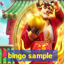 bingo sample